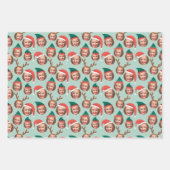 Cadeau de Noël Trois photos sur mesure Feuilles d' (Devant)