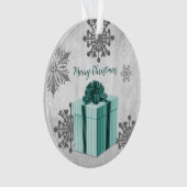 Cadeau de Noël turquoise (devant)