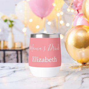 Cadeau de nom personnalisé Maman Rose Blanc