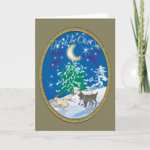 Cadeau de Old One - Goat kerstKaart Feestdagen Kaart