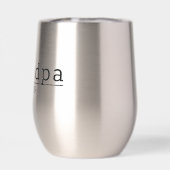 Cadeau de papi moderne Est. Typographie minimalist (Arrière)