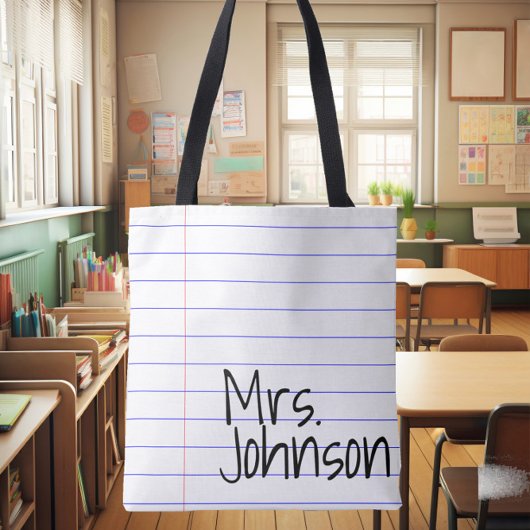 Cadeau de papier de sac fourre-tout à professeur