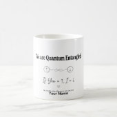 Cadeau de physique quantique Mug Amour Enchevêtrem (Centre)