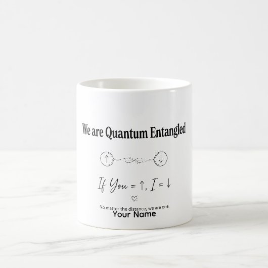 Cadeau de physique quantique Mug Amour Enchevêtrem