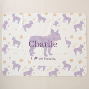 Cadeau de plaid personnalisé Bouledogue français l
