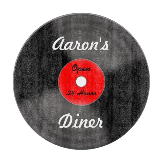 Cadeau de planche à découper de cuisine de disque  (Devant)