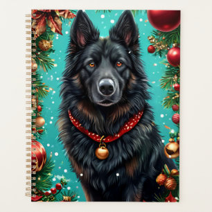Cadeau de planificateur de décoration de Noël Blac