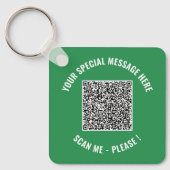 Cadeau de porte-clés surprise message spécial Code (Recto)