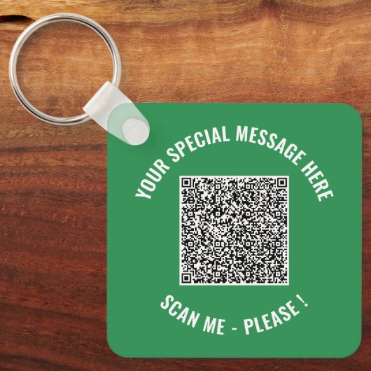 Cadeau de porte-clés surprise message spécial Code (Recto)