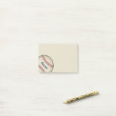 Cadeau de Post-It de sport de baseball personnalis (Sur un bureau)