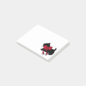 Cadeau de Post-It de Terrier Écossais de Noël (Incliné)