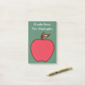 Cadeau de Post-It Notes Professeur Pomme Tableau N (Sur un bureau)