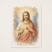 Cadeau de prière de mariage catholique du Sacré-Cœ (Devant)