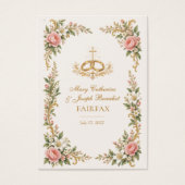 Cadeau de prière de mariage catholique romain (Devant)