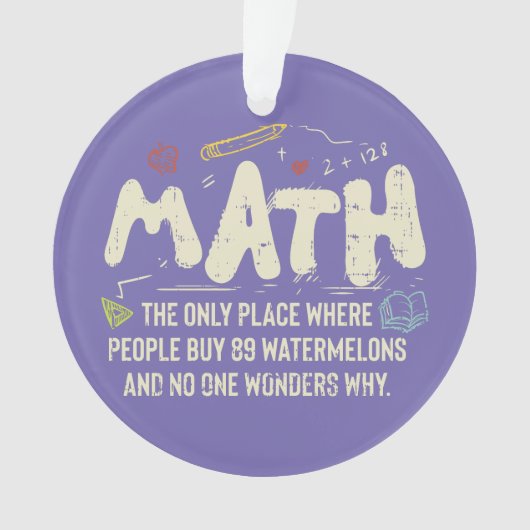 Cadeau de professeur de mathématiques Mathématique (devant)