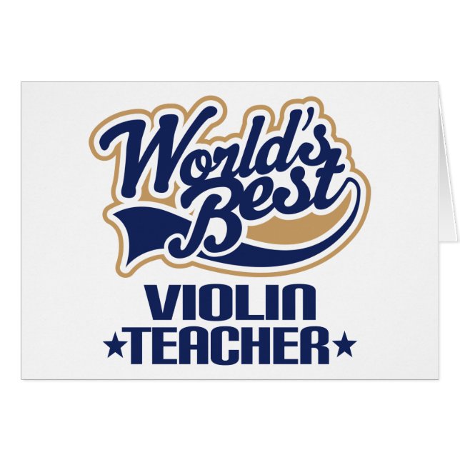 Cadeau de professeur de violon (Devant horizontal)