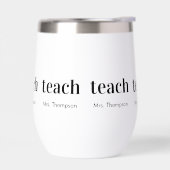 Cadeau de professeur moderne avec nom pour appréci (Gauche)