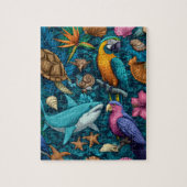 Cadeau de Puzzle d'Animaux de Plage d'Été (Vertical)