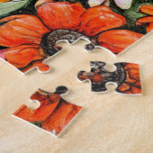 🐱🌸 Cadeau de Puzzle de Chat Floral Mignon ✨ (Côté)