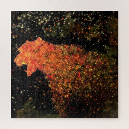 Cadeau de puzzle Space Tiger - Peinture (Vertical)