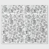 Cadeau de quartier, papier d'emballage de nouvelle (Plat)