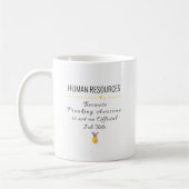 Cadeau de ressources humaines - Mug de devis RH po (Gauche)