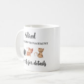 Cadeau de retraite pour Amoureux des chats, Mug de (Devant gauche)