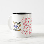 Cadeau de retraite unique des infirmières; Mug des (Devant gauche)