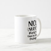 Cadeau de RN LVN de citation de tasse de café (Devant droit)