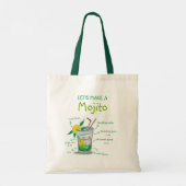 Cadeau de Sac fourre-tout de recettes Mojito amusa (Dos)