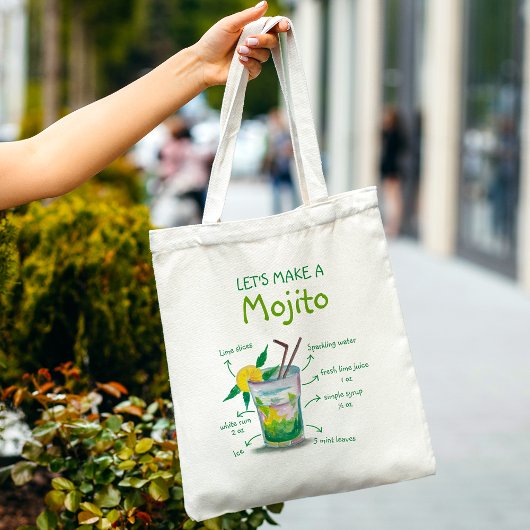 Cadeau de Sac fourre-tout de recettes Mojito amusa