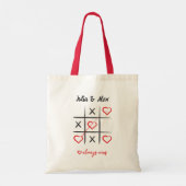 Cadeau de Sac fourre-tout mignon Love Tic-Tac-Toe (Dos)