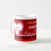 Cadeau de Saint-Valentin - tasse de photo - papa (Devant gauche)