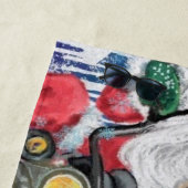 Cadeau de serviette de plage de Christmas Friends  (En situation)