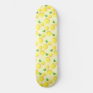 Cadeau de skateboard de citrons jaunes