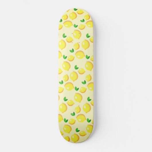 Cadeau de skateboard de citrons jaunes (Recto)