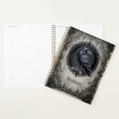 Cadeau de sorcière botanique de corbeau gothique d (Devant avec enveloppe)