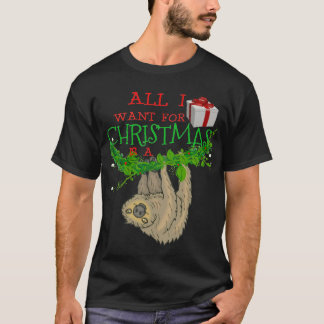 Cadeau de T-shirt de Noël de paresse
