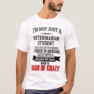Cadeau de T-shirt étudiant vétérinaire/actuel, amu