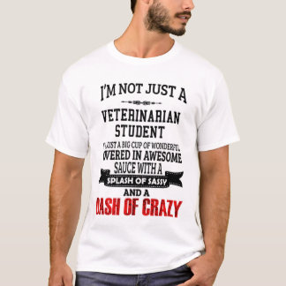 Cadeau de T-shirt étudiant vétérinaire/actuel, amu