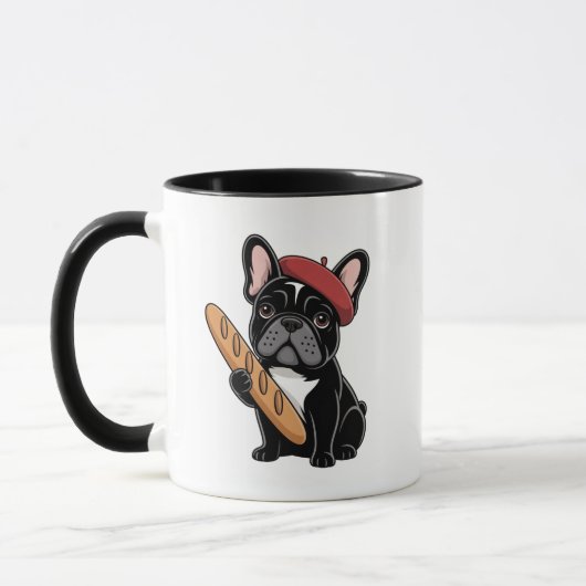 Cadeau de tasse à café Funny Kawaii Frenchie pour (Gauche)