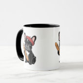 Cadeau de tasse à café Funny Kawaii Frenchie pour (Devant gauche)