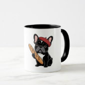 Cadeau de tasse à café Funny Kawaii Frenchie pour (Devant droit)