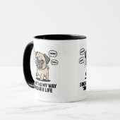 Cadeau de tasse à café Funny Kawaii Frenchie pour (Devant gauche)