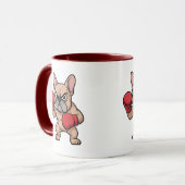 Cadeau de tasse à café Funny Kawaii Frenchie pour (Devant gauche)