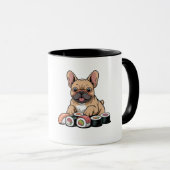 Cadeau de tasse à café Funny Kawaii Frenchie pour  (Devant droit)