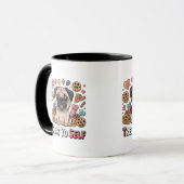 Cadeau de tasse à café Funny Kawaii Frenchie pour (Devant gauche)