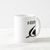 Cadeau de tasse à café personnalisé avec dessin de (Devant droit)