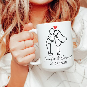 Cadeau de Tasse à Café Personnalisée pour Mariage