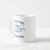 Cadeau de tasse à café pour infirmière avec nom pe (Devant gauche)